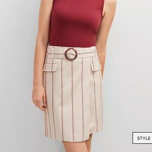 ✨ NWT Ann Taylor Pinstripe Wrap Skirt — Size 4 ✨